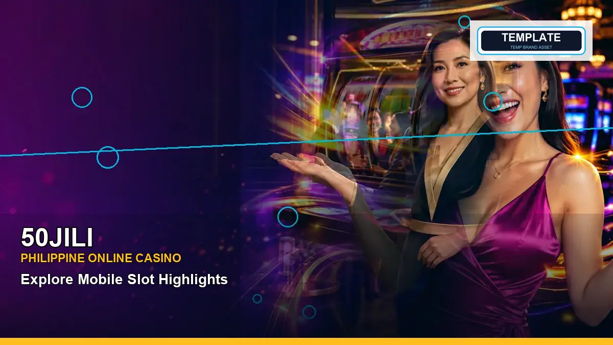 50JILI mobile casino first deposit rewards featuring an adult Filipina casino host with a right-framed composition — view 2